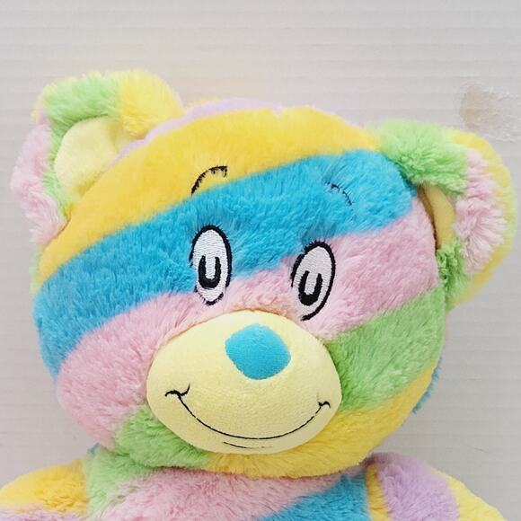Build A Bear Dr. Seuss "Oh The Places You’ll Go!" Rainbow Striped BAB Plush 16" - Picture 2 of 14